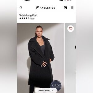 Fabletics Teddy Coat Khloé Kardashian